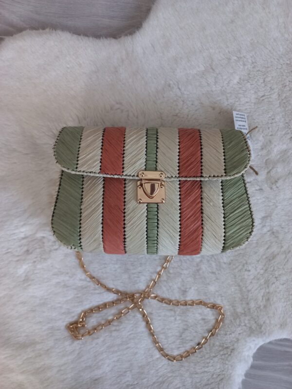 Kanvas Rafya İp Kol Çantası