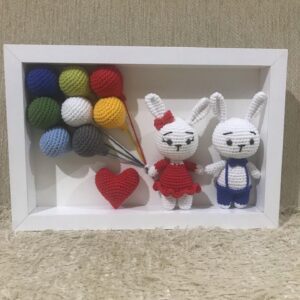 El Yapımı Amigurumi Tablo – Renkli ve Şık