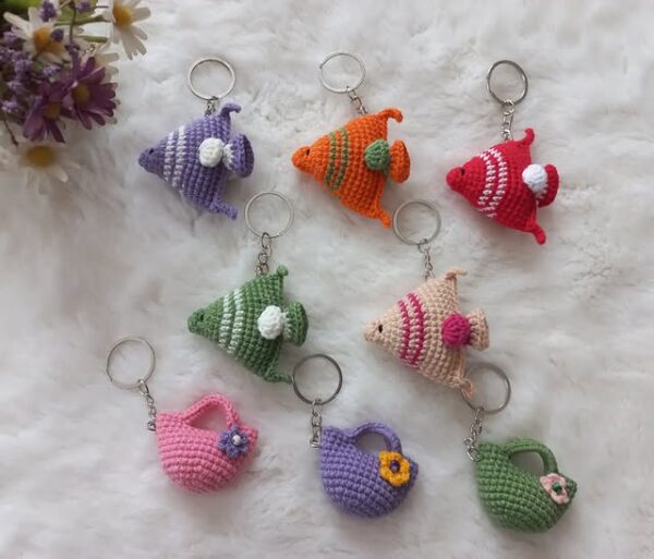 El Yapımı Örgü Anahtarlık – Balık