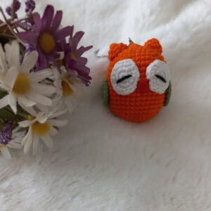 El Yapımı Örgü Anahtarlık – Sevimli Baykuş