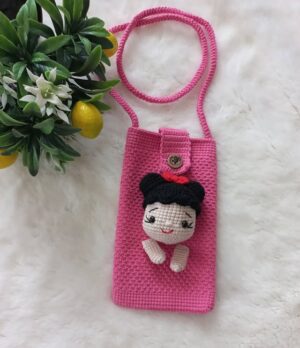 El Yapımı Örgü Telefon Çantası – Bebek