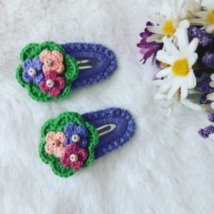 El Yapımı Örgü Toka – Çiçek