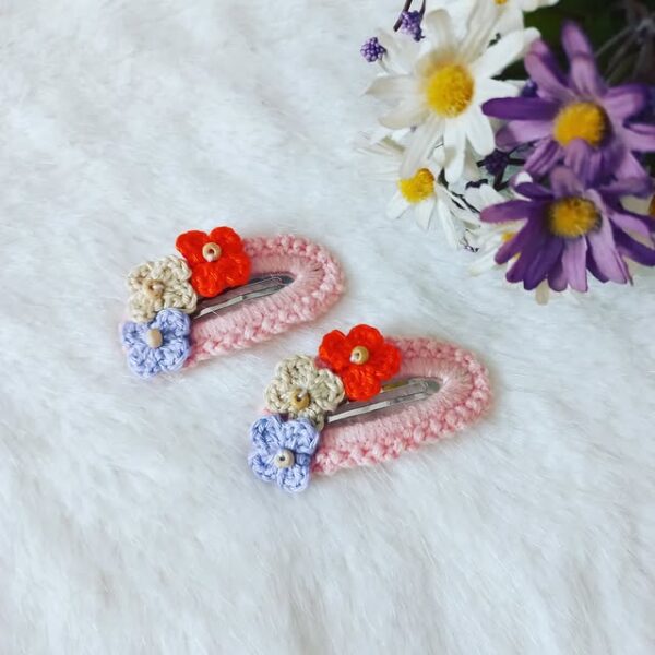 El Yapımı Örgü Toka – Çiçek