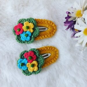 El Yapımı Örgü Toka – Çiçek