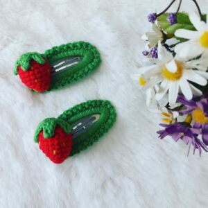 El Yapımı Örgü Toka – Çilek