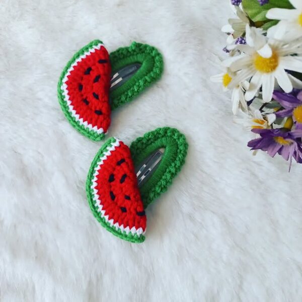 El Yapımı Örgü Toka – Meyve Dilimi Karpuz