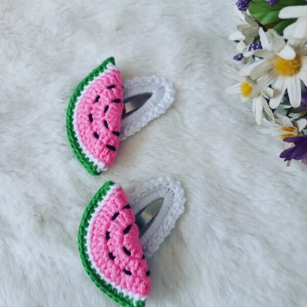 El Yapımı Örgü Toka – Meyve Dilimi