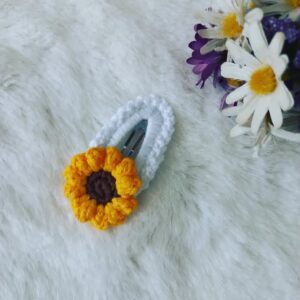 El Yapımı Örgü Toka – Papatya