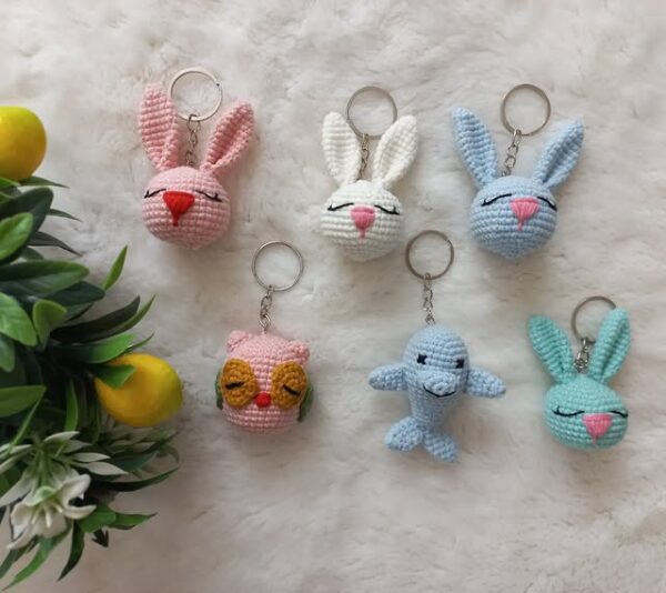 El Yapımı Örgü Anahtarlık – Tavşan Yunus Baykuş