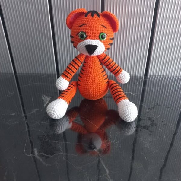 El Yapımı Amigurumi Oyuncak - Erkek Kaplan