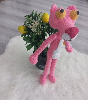 El Yapımı Amigurumi Oyuncak - Pembe Panter